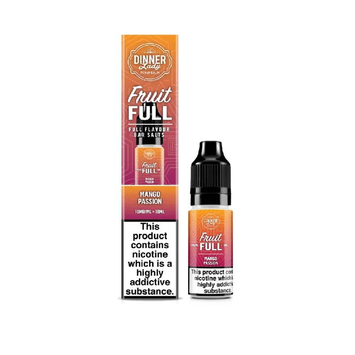 Dinner Lady Fruit Full Mango Passion 10ml Nic Salt