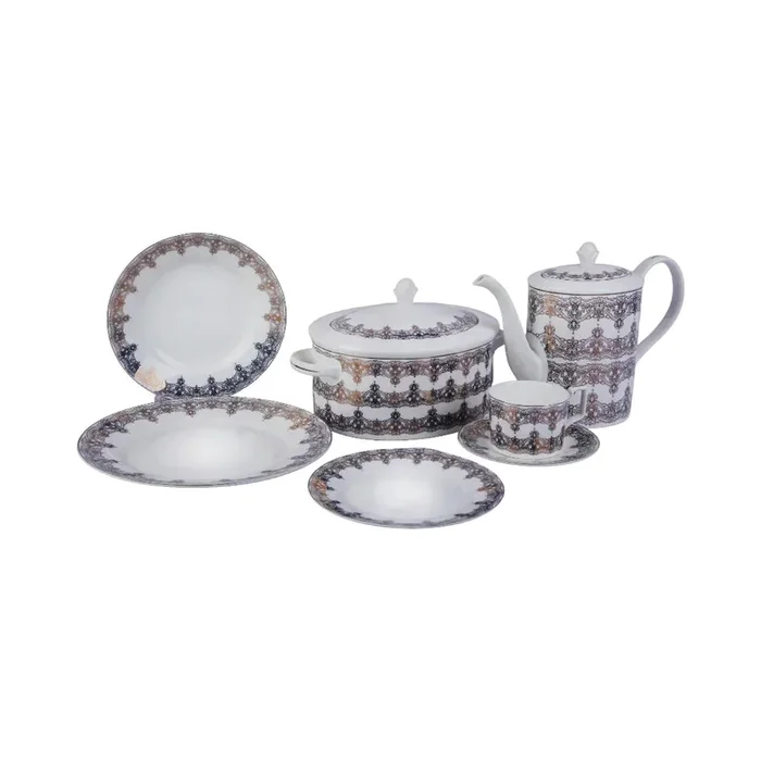 DINNER SET BONE CHINA 85PC LL175