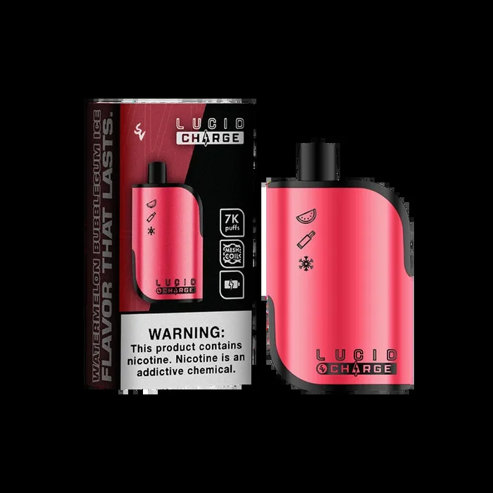 Disposable – LUCID CHARGE – Watermelon Bubblegum Ice 7000 Puffs