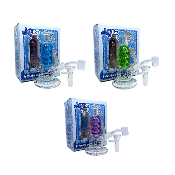 Dogg Lbs (Water Pipe) 5.5″ Iced Out Freezeable Water Pipe with 14mm Banger & Bowl