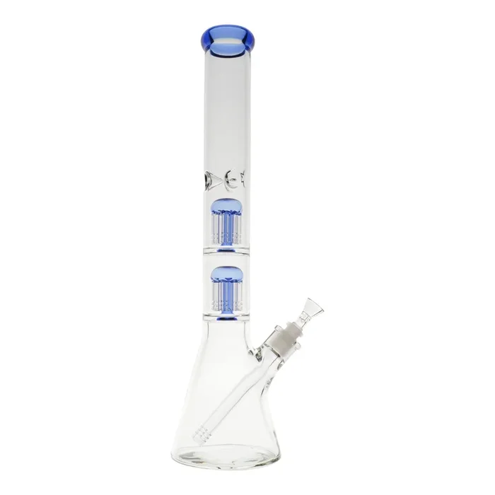 Double Colored Tree Perc Beaker – 18in