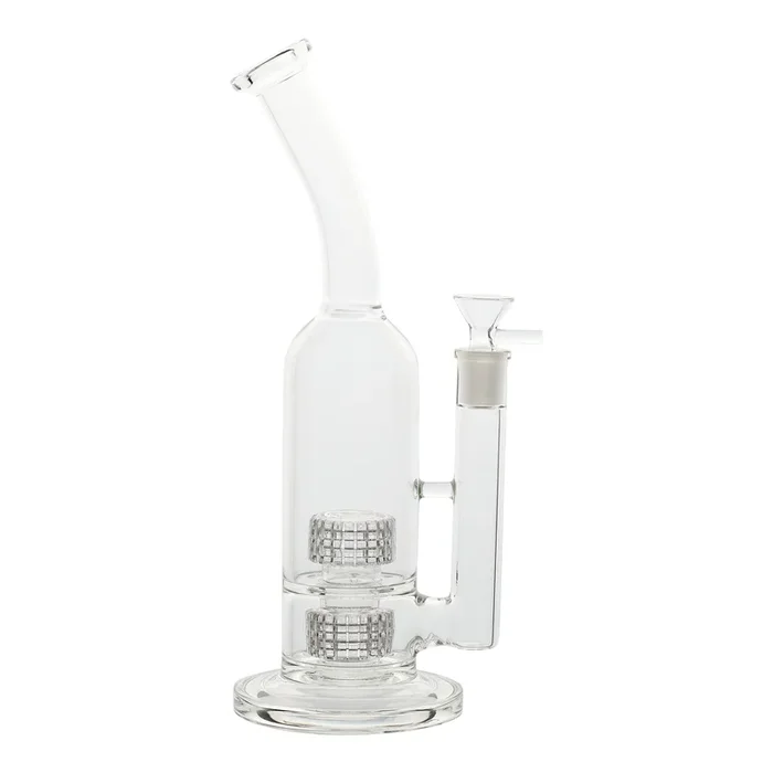 Dual Twin Matrix Perc Bong – 12in