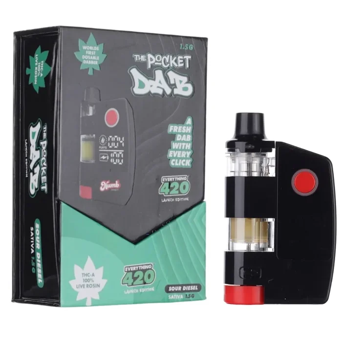 E420 THC-A Live Rosin Sour Diesel Pocket Dab – 1.5g