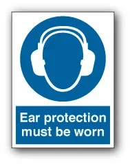 Ear protection must be worn