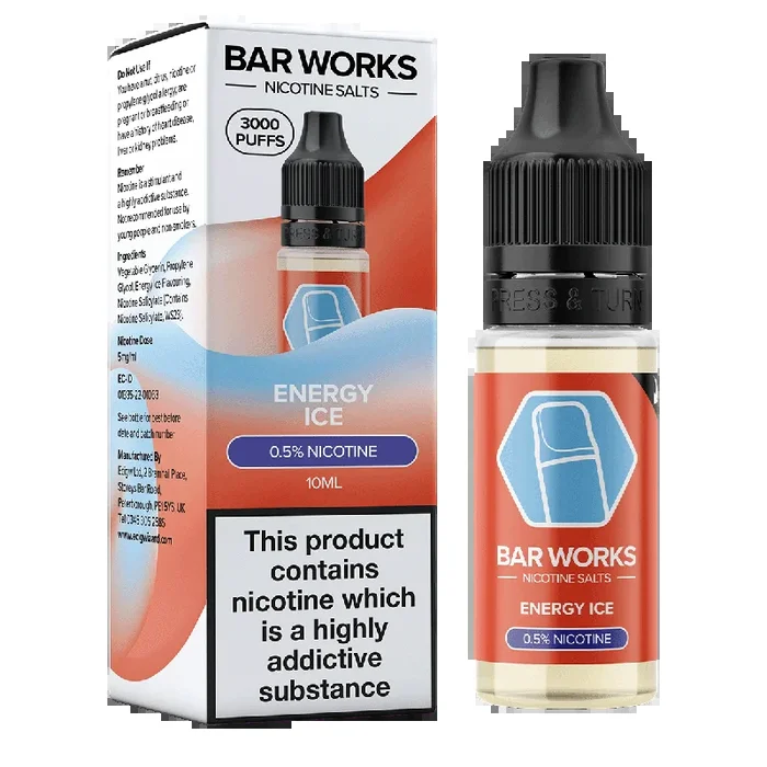 Energy Ice Nic Salt by Bar Works – 10ml