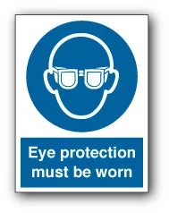Eye protection must be worn