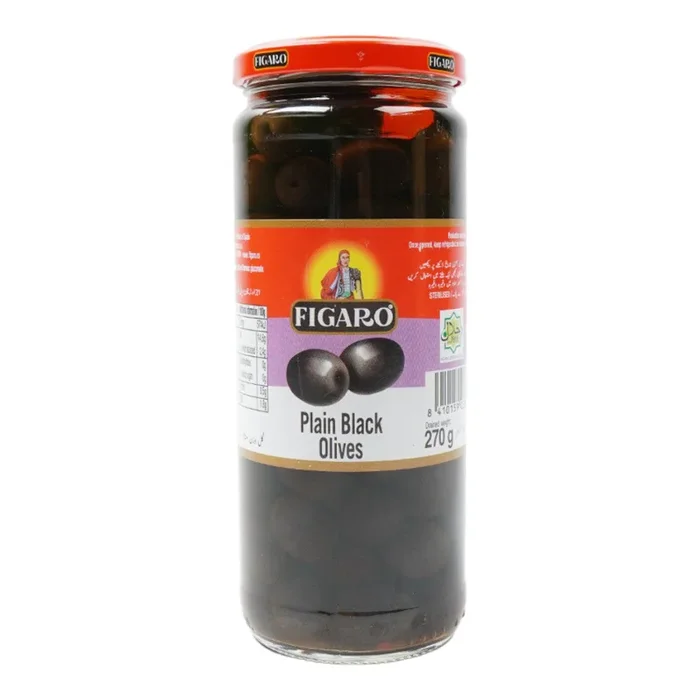 FIGARO OLIVES BLACK PLAIN 450 GM