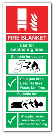 FIRE BLANKET – Fire equipment sign
