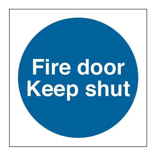 Fire Door Keep Shut Circle Sign