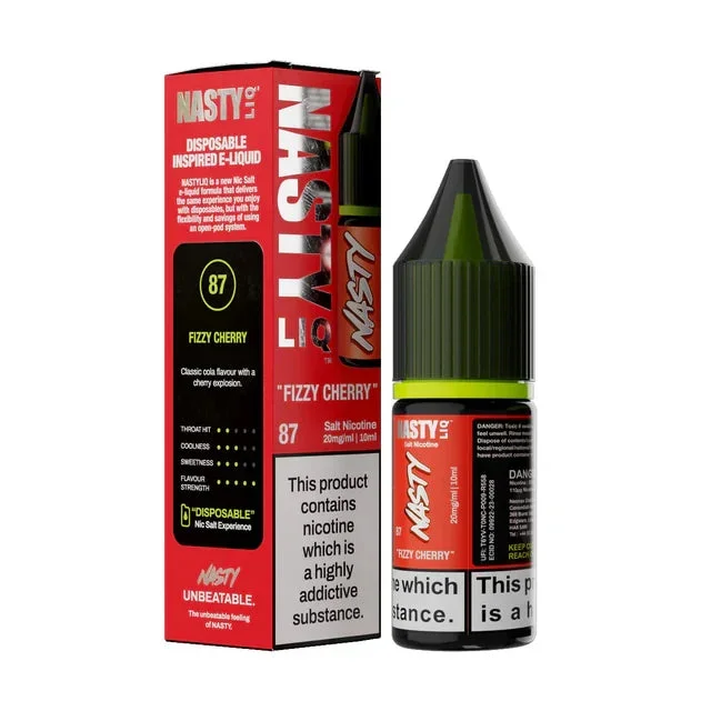 Fizzy Cherry – Nasty Liq Nic Salts 10ml