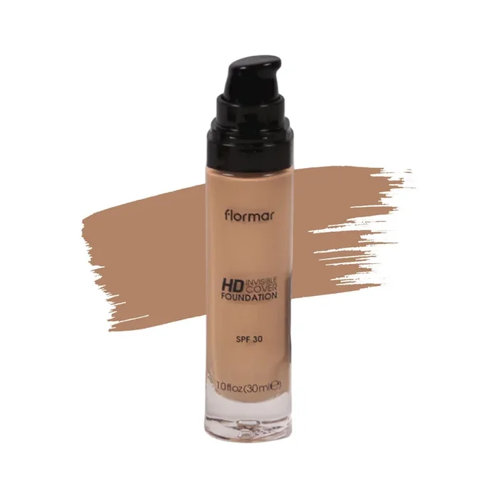 FLORMAR INVISIBLE COVER HD FOUNDATION GOLDEN 90 PC