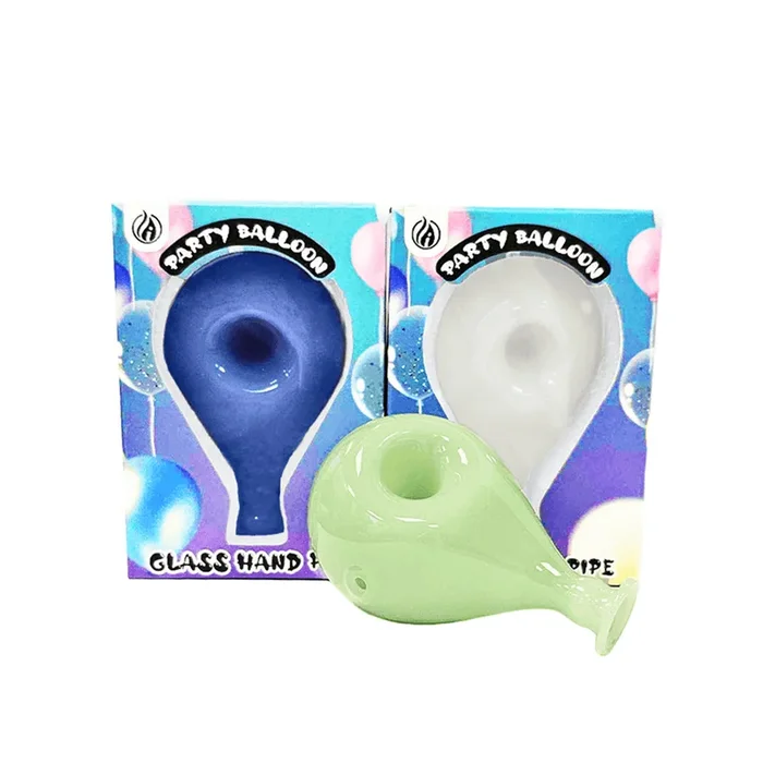 Focus (Hand Pipe) Balloon Design Glass 3.3″