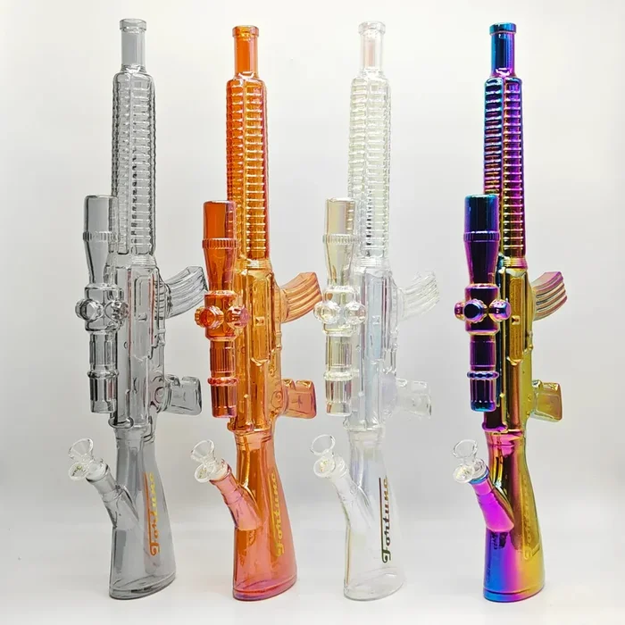Fortune – 24″ Carbine Rifle Bong w/ Hard Wood Stand