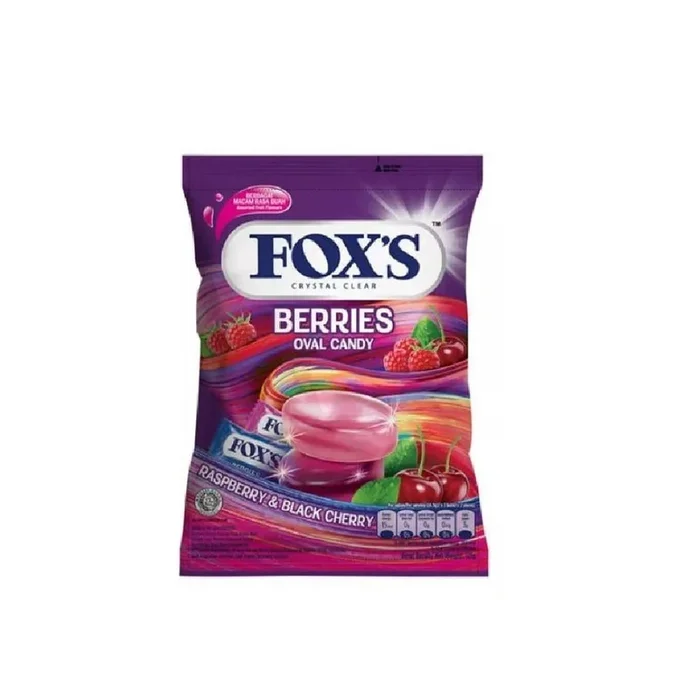 FOXS OVAL CANDY BERRIES CRYSTAL CLEAR 125 GM