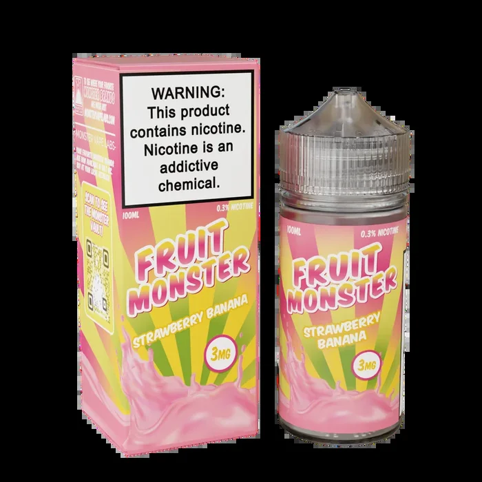 Fruit Monster – Strawberry Banana – 100ML E-Liquid