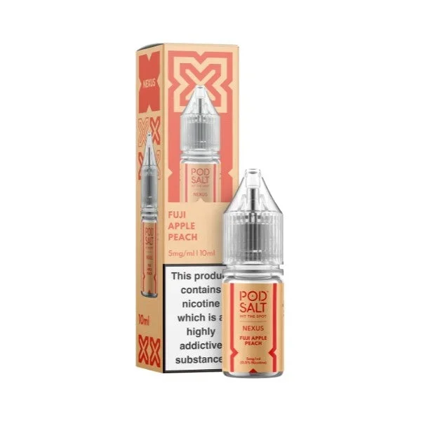 Fuji Apple Peach Nic Salt by Pod Salt Nexus. – 10ml