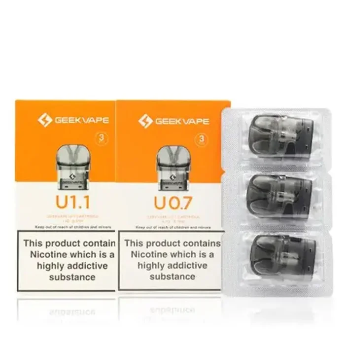 GeekVape U 2ML Refillable Replacement Pod Cartridge – Pack of 3