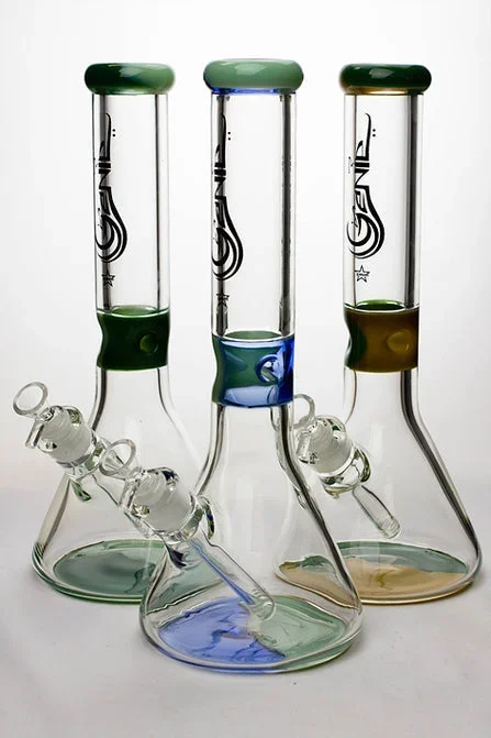 Genie 13″ 9 mm glass beaker water bong