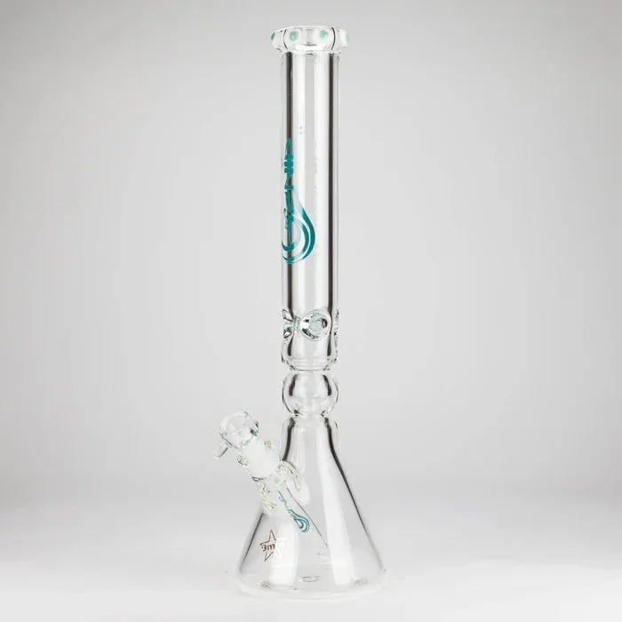Genie – 19.5″ 9mm Curved Shaft Glass Beaker Bong
