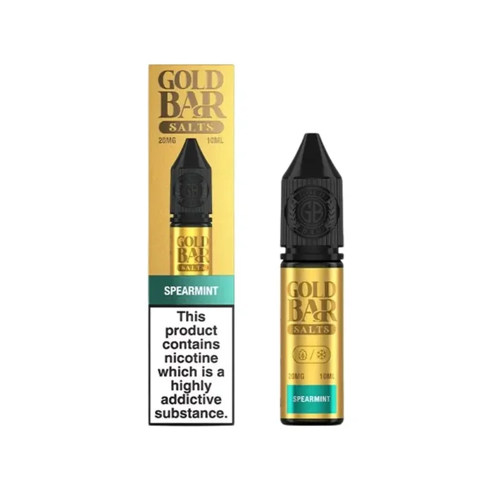 Gold Bar Spearmint 10ml Nic Salt E-liquid