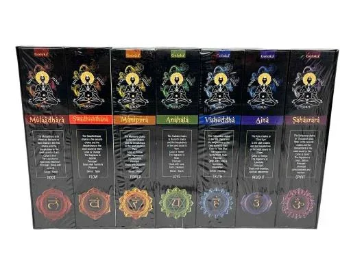 Goloka – 7.8″ Seven Chakra Incense Kit
