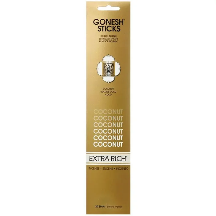 Gonesh Incense Sticks – Extra Rich Coconut