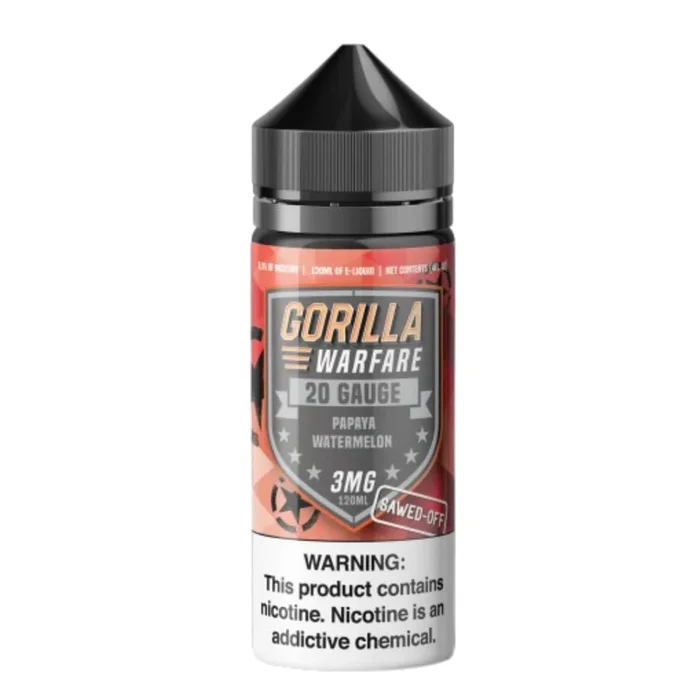 Gorilla Warfare Eliquid 120mL – 20 Gauge Sawed Off –