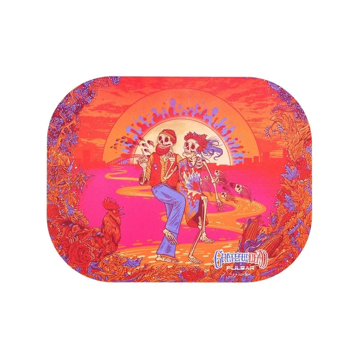 Grateful Dead x Pulsar Mini Magnetic Rolling Tray Lid – Sunset Dance / 7″x5.5″