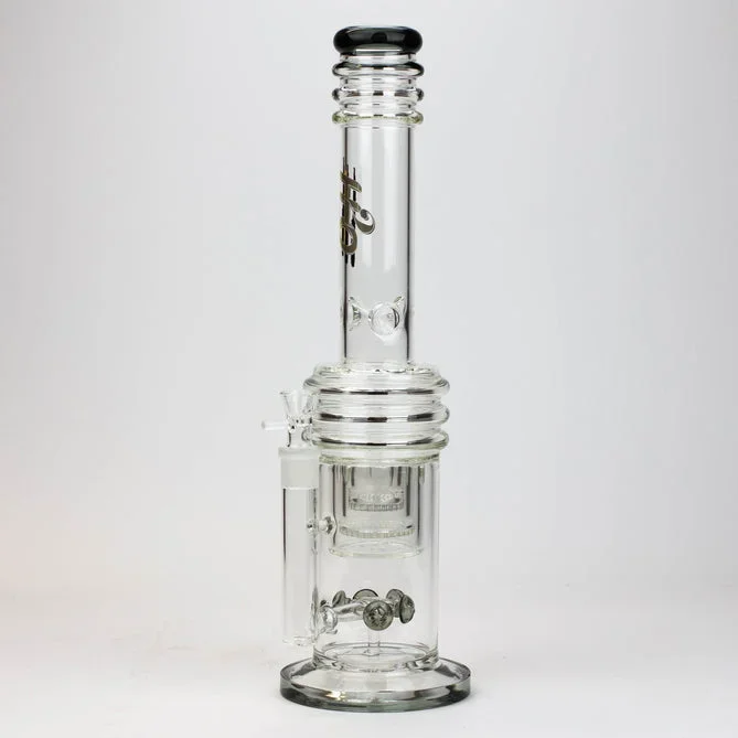 H2O 17″ Glass Bong with Double Layer Honeycomb