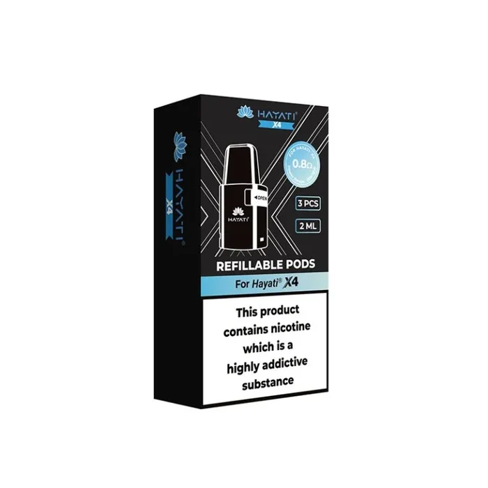 Hayati x4 0.8ohms refillable pods