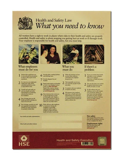 Health and Safety Law 297mmx420mm