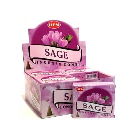 HEM – Sage Incense Cones (10 Cones)
