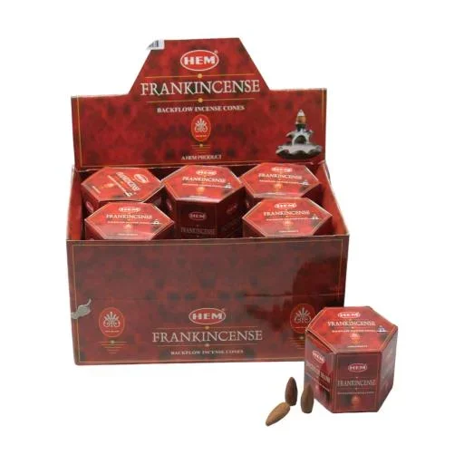HEM Backflow Cones – Frankincense Backflow Incense 40 Cones