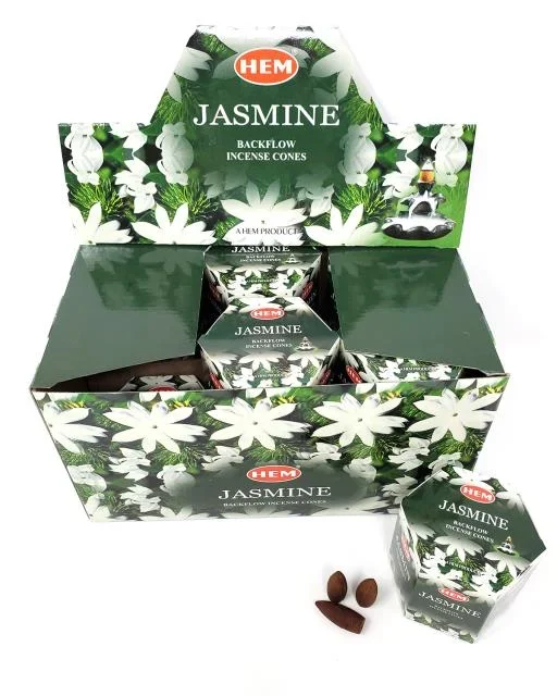 HEM Backflow Cones – Jasmine Backflow Incense 40 Cones