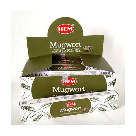 HEM – Mugwort Premium Hand-Rolled Masala Incense (15g)