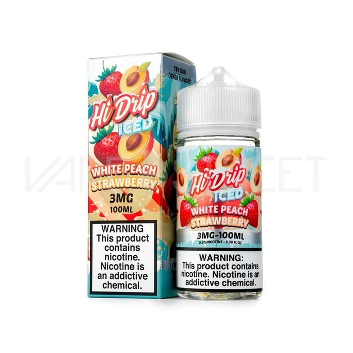 Hi-Drip Iced White Peach Strawberry (100ml)