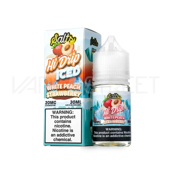 Hi-Drip Salts White Peach Strawberry Ice (30ml)