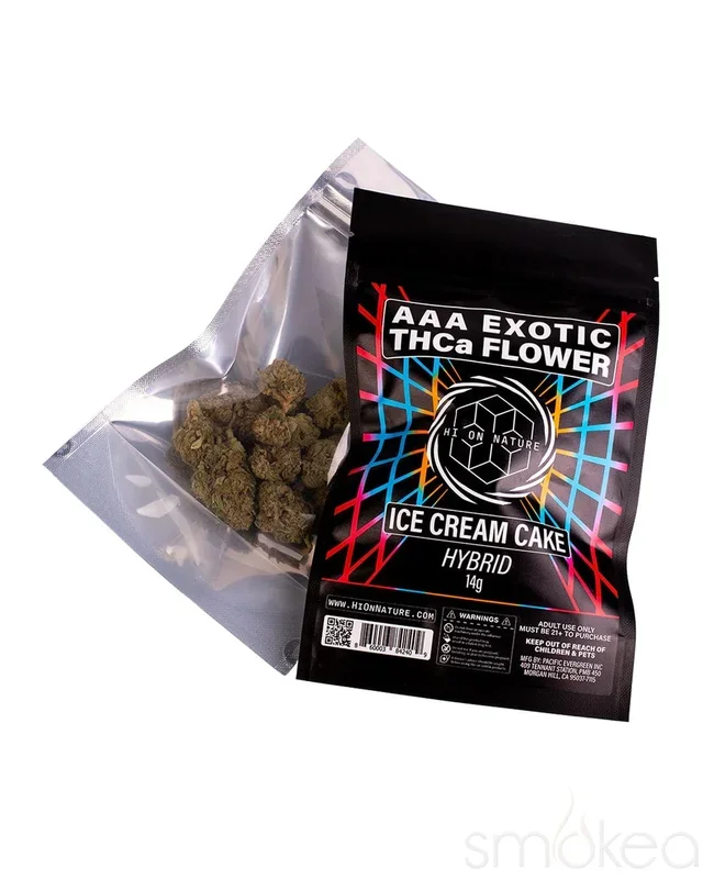 Hi On Nature 14g AAA Exotic THCA Flower – Ice Cream Cake