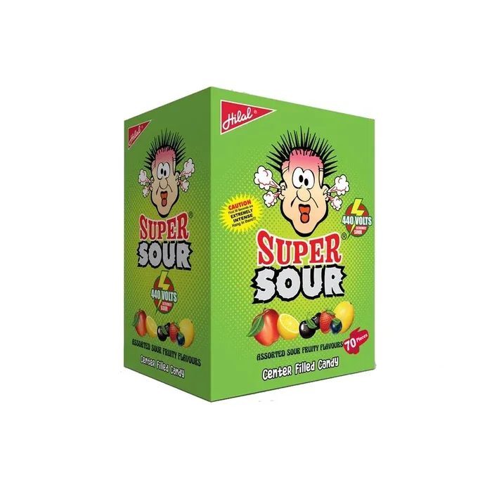 HILAL CANDEEZ SUPER SOUR 70 PCS