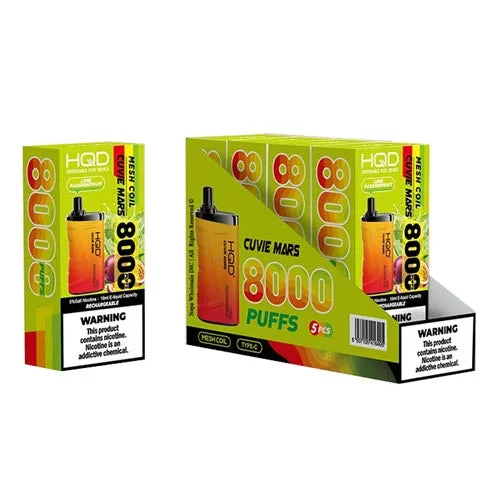 HQD Cuvie MARS Disposable Vape Device – 3PK