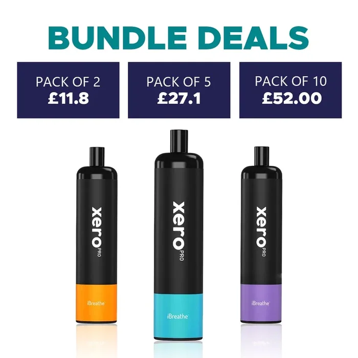 ibreathe xero pro – 5000 puffs with 0 nicotine disposable vape
