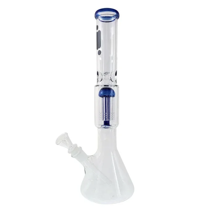 Infyniti Glass 14″ Beaker Bong with 8-Arm Tree Perc & Ice Pinch