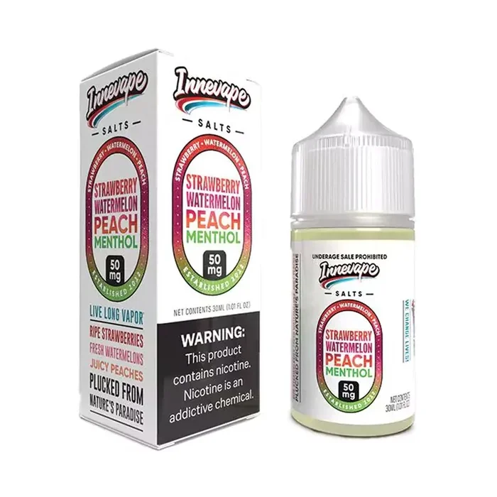 Innevape Salts – Strawberry Watermelon Peach Menthol – 30ML E-Liquid