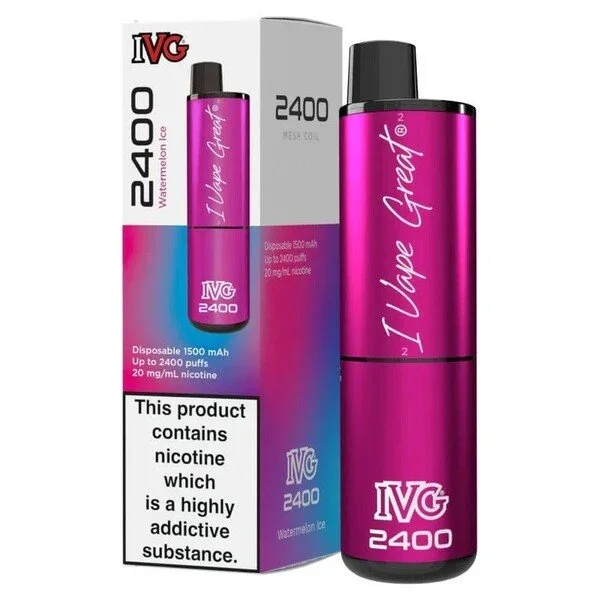 IVG 2400 Disposable Vape – Watermelon Ice