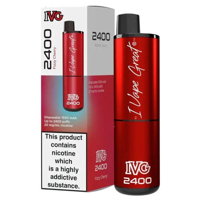 IVG 2400 Puff Disposable Vape – Fizzy Cherry