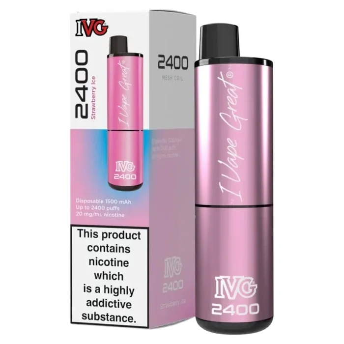 IVG 2400 Puff Disposable Vape – Strawberry Ice