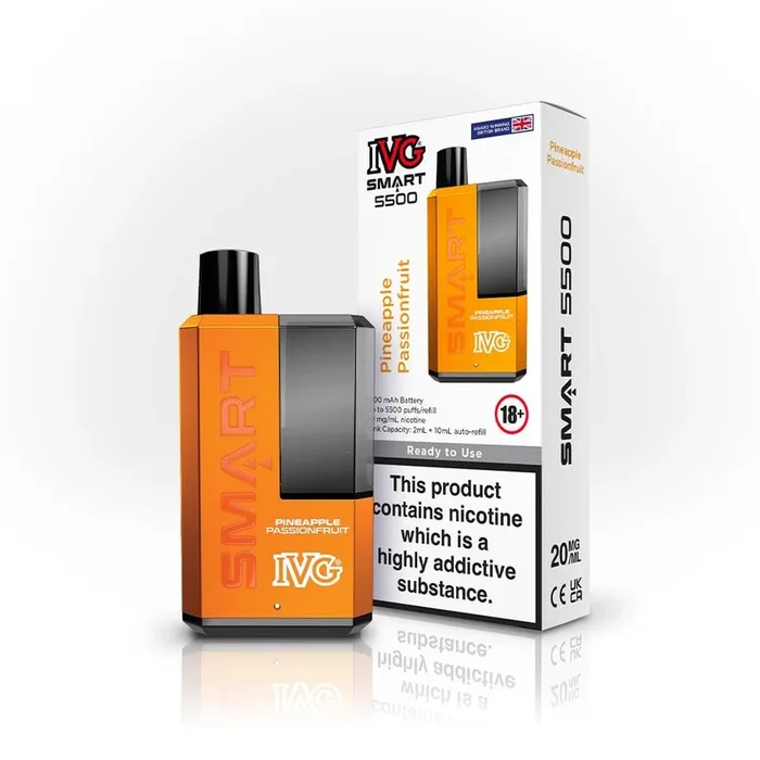 IVG Smart 5500 Puff Disposable Vape – Pineapple Passionfruit