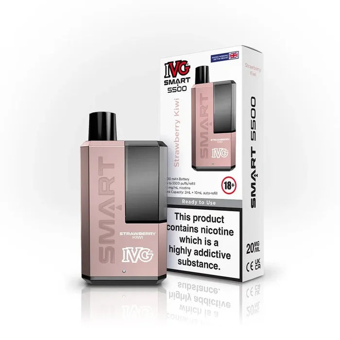 IVG Smart 5500 Puff Disposable Vape – Strawberry Kiwi