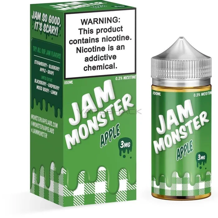 Jam Monster Liquids – Apple – 100ML