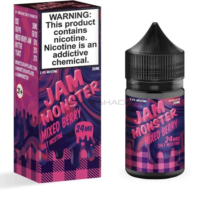 Jam Monster Salts – Mixed Berries – 30ML